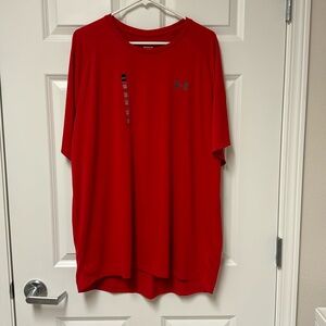 Men’s red under armor tee XXL